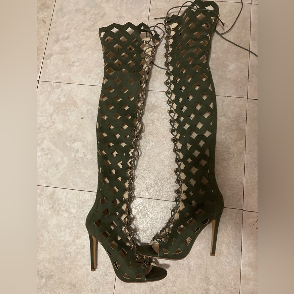 Dark Green Heels